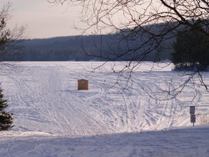 lots of snowmachine action = poor ice fishing
