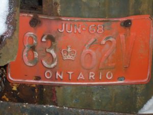 35. Bus License Plate